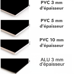 Crédence de cuisine noir sur mesure. Livraison gratuite !