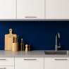 Crédence de cuisine bleu royal sur mesure. Livraison gratuite !