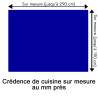 Crédence de cuisine bleu royal sur mesure. Livraison gratuite !