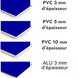 Crédence de cuisine bleu royal sur mesure. Livraison gratuite !