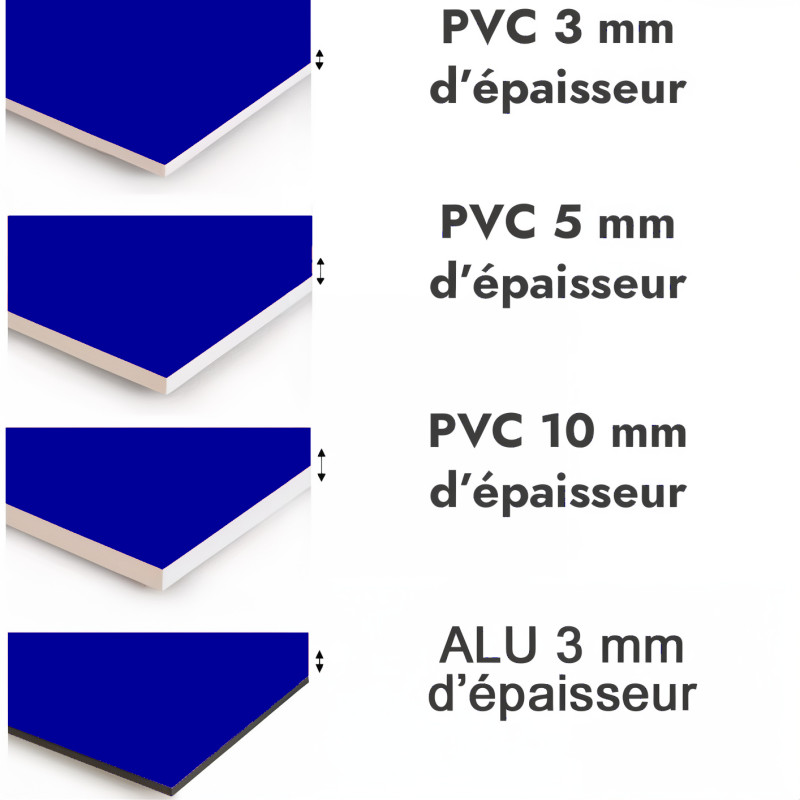 Crédence de cuisine bleu royal sur mesure. Livraison gratuite !