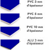 Crédence de cuisine bleu royal sur mesure. Livraison gratuite !