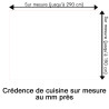 Crédence de cuisine blanc sur mesure. Livraison gratuite !