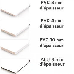 Crédence de cuisine blanc sur mesure. Livraison gratuite !