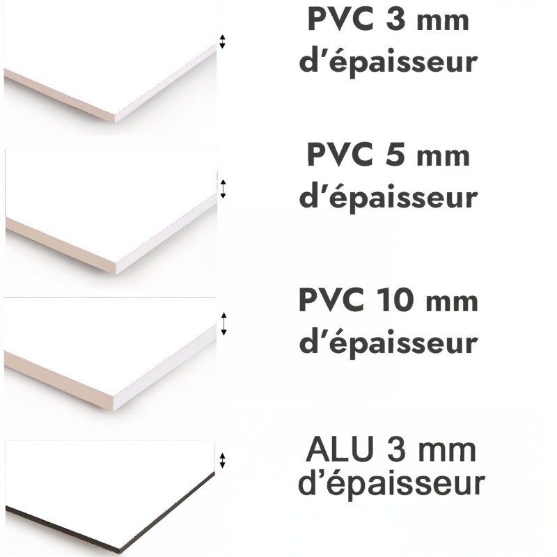 Crédence de cuisine blanc sur mesure. Livraison gratuite !