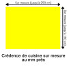 Crédence de cuisine jaune sur mesure. Livraison gratuite !