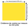 Crédence de cuisine jaune impérial sur mesure. Livraison gratuite !