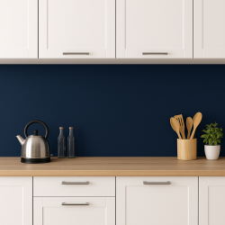 Crédence de cuisine bleu marine sur mesure. Livraison gratuite !