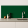 Crédence de cuisine vert foncé sur mesure. Livraison gratuite !
