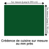 Crédence de cuisine vert foncé sur mesure. Livraison gratuite !