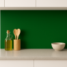 Crédence de cuisine vert bouteille sur mesure. Livraison gratuite !