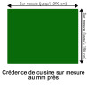 Crédence de cuisine vert bouteille sur mesure. Livraison gratuite !