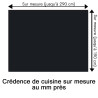 Crédence de cuisine gris foncé sur mesure. Livraison gratuite !