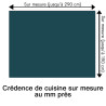 Crédence de cuisine bleu pétrole sur mesure. Livraison gratuite !