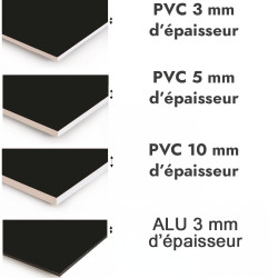Crédence de cuisine noir corbeau sur mesure. Livraison gratuite !