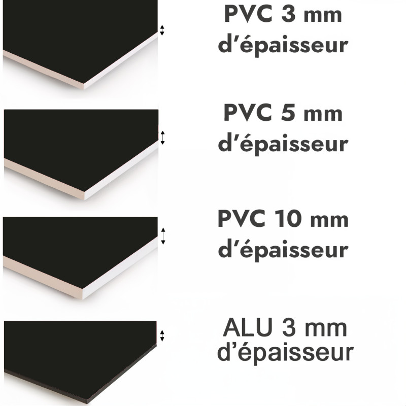 Crédence de cuisine noir corbeau sur mesure. Livraison gratuite !