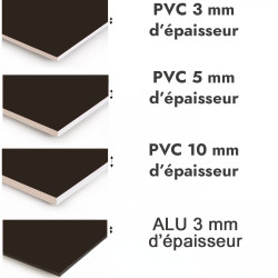 Crédence de cuisine noir réglisse sur mesure. Livraison gratuite !