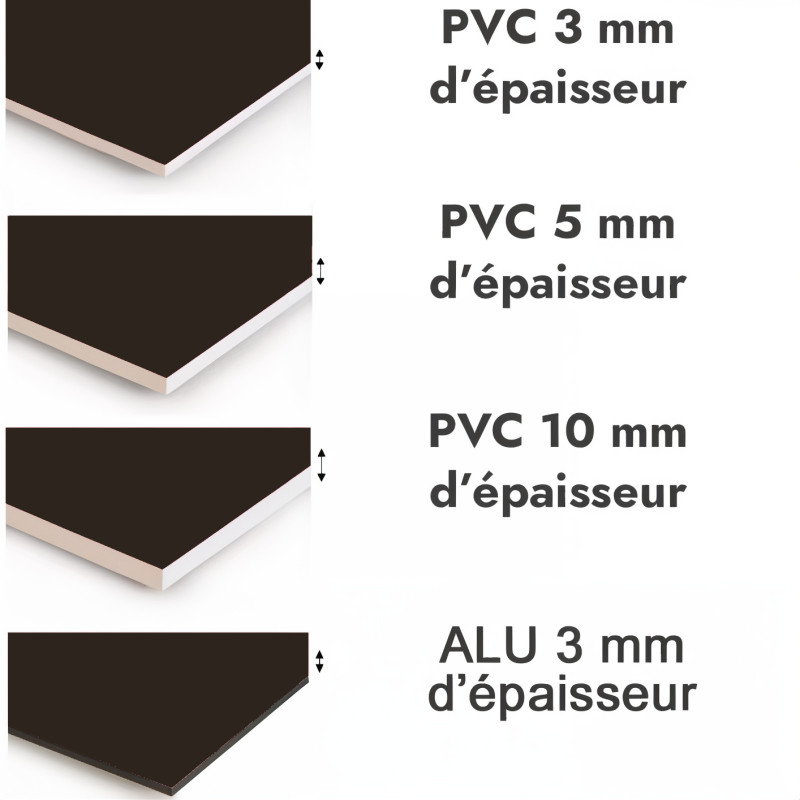 Crédence de cuisine noir réglisse sur mesure. Livraison gratuite !