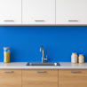 Crédence de cuisine bleu roi sur mesure. Livraison gratuite !