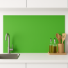 Crédence de cuisine vert pomme sur mesure. Livraison gratuite !