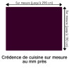 Crédence de cuisine aubergine sur mesure. Livraison gratuite !