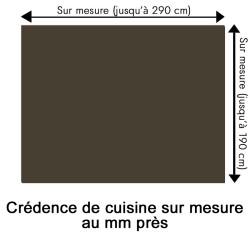 Crédence de cuisine gris taupe sur mesure. Livraison gratuite !