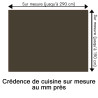 Crédence de cuisine gris taupe sur mesure. Livraison gratuite !