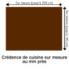Crédence de cuisine marron sur mesure. Livraison gratuite !
