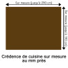 Crédence de cuisine brun sur mesure. Livraison gratuite !
