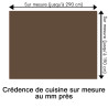 Crédence de cuisine cacao sur mesure. Livraison gratuite !