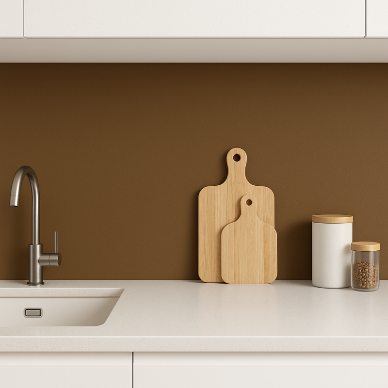 Crédence de cuisine bronze sur mesure. Livraison gratuite !