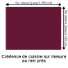 Crédence de cuisine lie de vin sur mesure. Livraison gratuite !
