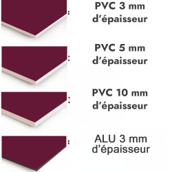 Crédence de cuisine lie de vin sur mesure. Livraison gratuite !