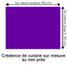 Crédence de cuisine mauve foncé sur mesure. Livraison gratuite !