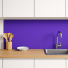 Crédence de cuisine bleu indigo sur mesure. Livraison gratuite !