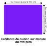 Crédence de cuisine bleu indigo sur mesure. Livraison gratuite !