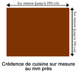 Crédence de cuisine caramel sur mesure. Livraison gratuite !