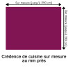 Crédence de cuisine prune sur mesure. Livraison gratuite !