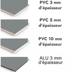 Crédence de cuisine gris titane sur mesure. Livraison gratuite !
