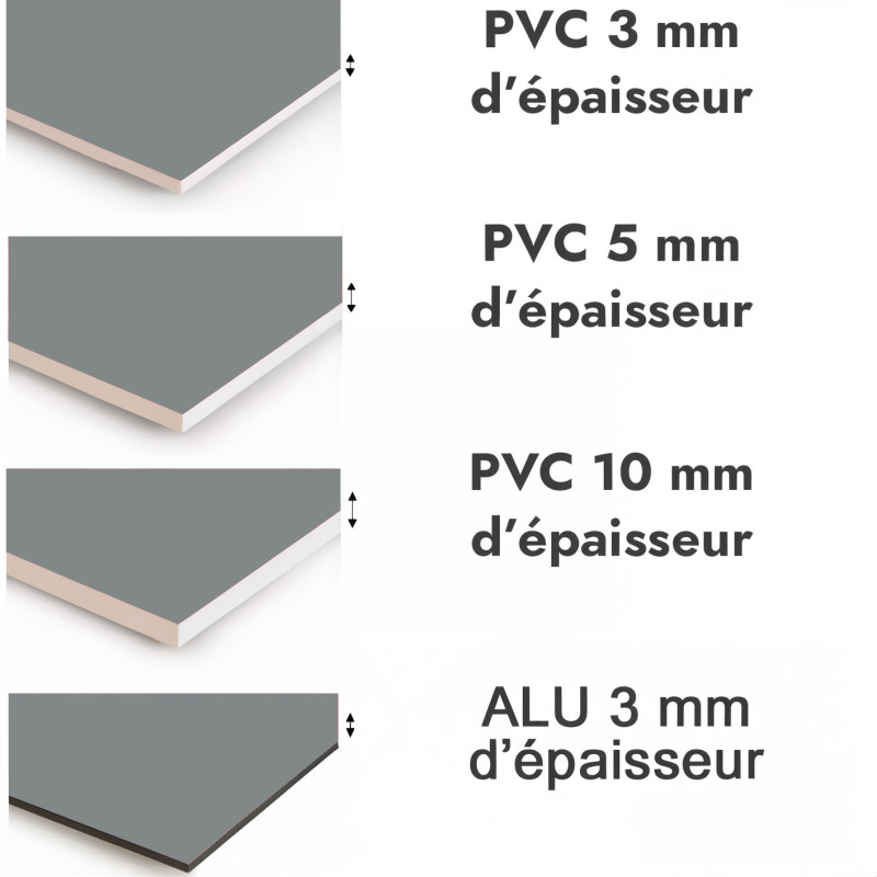 Crédence de cuisine gris titane sur mesure. Livraison gratuite !