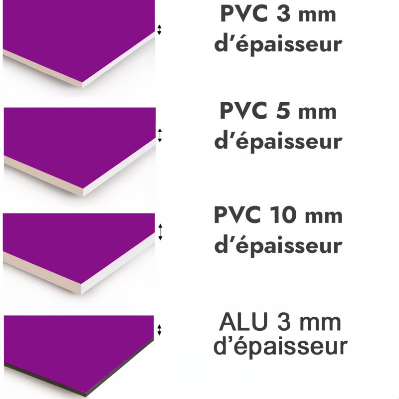 Crédence de cuisine violet foncé sur mesure. Livraison gratuite !