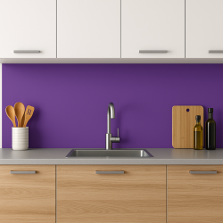 Crédence de cuisine améthyste sur mesure. Livraison gratuite !