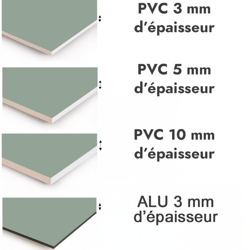 Crédence de cuisine vert sauge sur mesure. Livraison gratuite !