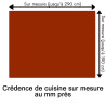 Crédence de cuisine orange rouille sur mesure. Livraison gratuite !