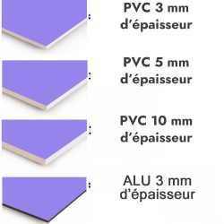 Crédence de cuisine lavande sur mesure. Livraison gratuite !