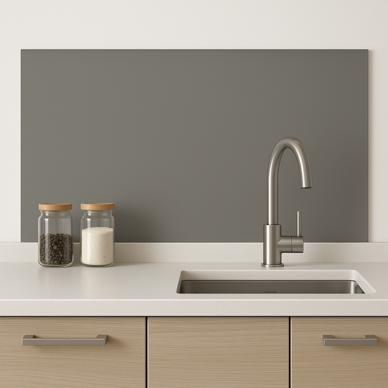 Crédence de cuisine gris nuage sur mesure. Livraison gratuite !