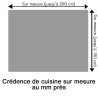 Crédence de cuisine gris nuage sur mesure. Livraison gratuite !