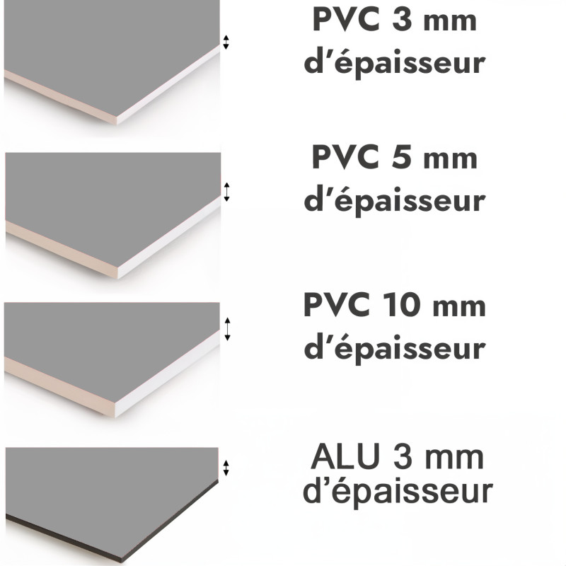Crédence de cuisine gris nuage sur mesure. Livraison gratuite !