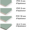 Crédence de cuisine vert de gris sur mesure. Livraison gratuite !