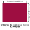 Crédence de cuisine pourpre sur mesure. Livraison gratuite !